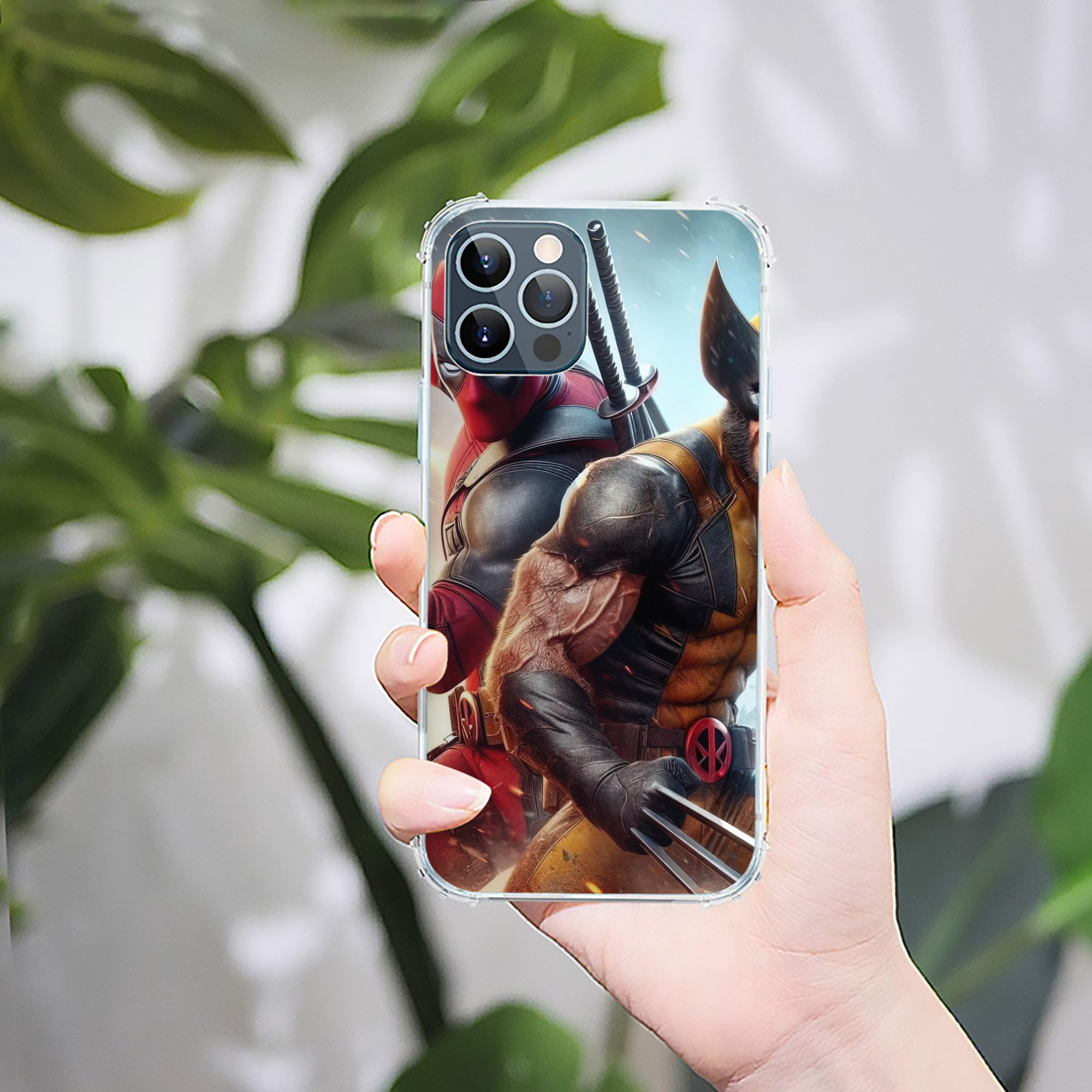 （画像用） Deadpool デッドプール 【iPhone 12シリーズ対応】透明スマホケース（クリアソフトケース）